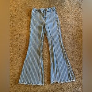 CELLO Striped Flare Denim